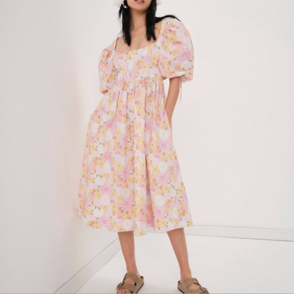 For Love And Lemons Carrie Midi Dress